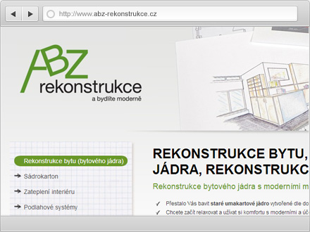 ABZ rekonstrukce – rekonstrukce bytu, sádrokarton