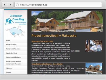 Coolbergen Consulting - prodej nemovitostí na Lipně a v Rakousku